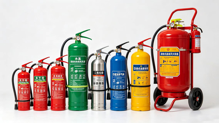 不同颜色的灭火器有什么区别？灭火原理大揭秘